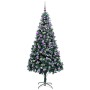 Árbol de Navidad artificial Verde 210 cm PVC y Acero y Plástico