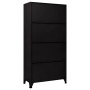 Schwarzer Stahlspind 90x40x180 cm von vidaXL, Schließfächer und Lagerschränke - Ref: Foro24-339822, Preis: 334,48 €, Rabatt: %