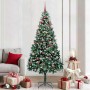 Árbol de Navidad artificial Verde 210 cm PVC y Acero y Plástico