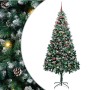 Árbol de Navidad artificial Verde 210 cm PVC y Acero y Plástico