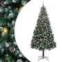 Árbol de Navidad artificial Verde 240 cm PVC y Acero y Plástico