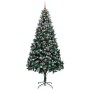 Árbol de Navidad artificial Verde 240 cm PVC y Acero y Plástico