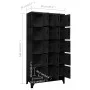 Taquilla de acero negro 90x40x180 cm de vidaXL, Taquillas y armarios de almacenamiento - Ref: Foro24-339822, Precio: 329,00 €...