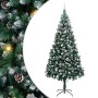 Árbol de Navidad artificial Verde 240 cm PVC y Acero y Plástico
