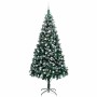 Árbol de Navidad artificial Verde 240 cm PVC y Acero y Plástico