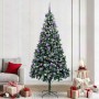 Árbol de Navidad artificial Verde 240 cm PVC y Acero y Plástico