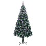Árbol de Navidad artificial Verde 240 cm PVC y Acero y Plástico