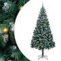 Árbol de Navidad artificial Verde 240 cm PVC y Acero y Plástico