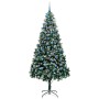 Árbol de Navidad artificial Verde 240 cm PVC y Acero y Plástico