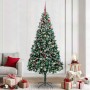 Árbol de Navidad artificial Verde 240 cm PVC y Acero y Plástico