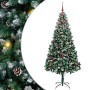 Árbol de Navidad artificial Verde 240 cm PVC y Acero y Plástico