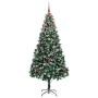 Árbol de Navidad artificial Verde 240 cm PVC y Acero y Plástico