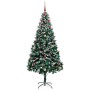 Árbol de Navidad artificial Verde 240 cm PVC y Acero y Plástico