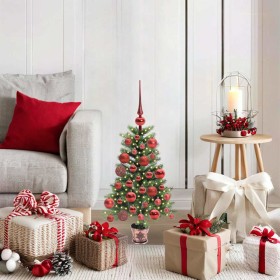 Árbol de Navidad con 150 LED con soporte Verde 65 cm PE