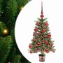 Árbol de Navidad con 150 LED con soporte Verde 65 cm PE