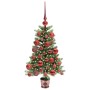 Árbol de Navidad con 150 LED con soporte Verde 65 cm PE
