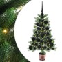 Árbol de Navidad con 150 LED con soporte Verde 65 cm PE