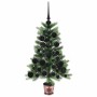 Árbol de Navidad con 150 LED con soporte Verde 65 cm PE