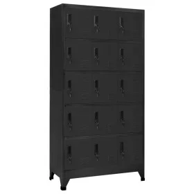 Anthrazitgrauer Stahlspind 90x40x180 cm von vidaXL, Schließfächer und Lagerschränke - Ref: Foro24-339823, Preis: 370,01 €, Ra...