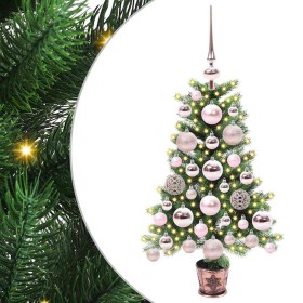 Árbol de Navidad con 150 LED con soporte Verde 65 cm PE