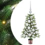 Árbol de Navidad con 150 LED con soporte Verde 65 cm PE