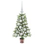 Árbol de Navidad con 150 LED con soporte Verde 65 cm PE