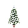 Árbol de Navidad con 150 LED con soporte Verde 65 cm PE
