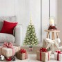 Árbol de Navidad con 150 LED con soporte Verde 65 cm PE