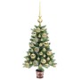 Árbol de Navidad con 150 LED con soporte Verde 65 cm PE