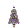 Árbol de Navidad con 150 LED con soporte Verde 65 cm PE