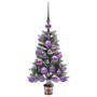 Árbol de Navidad con 150 LED con soporte Verde 65 cm PE