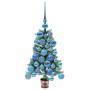 Árbol de Navidad con 150 LED con soporte Verde 65 cm PE