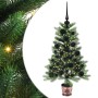Árbol de Navidad con 150 LED con soporte Verde 90 cm PE