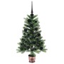 Árbol de Navidad con 150 LED con soporte Verde 90 cm PE