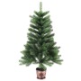 Árbol de Navidad con 150 LED con soporte Verde 90 cm PE