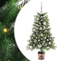 Árbol de Navidad con 150 LED con soporte Verde 90 cm PE
