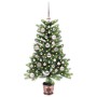 Árbol de Navidad con 150 LED con soporte Verde 90 cm PE