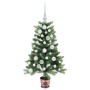 Árbol de Navidad con 150 LED con soporte Verde 90 cm PE