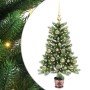 Árbol de Navidad con 150 LED con soporte Verde 90 cm PE