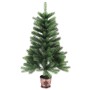 Árbol de Navidad con 150 LED con soporte Verde 90 cm PE