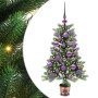 Árbol de Navidad con 150 LED con soporte Verde 90 cm PE
