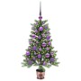 Árbol de Navidad con 150 LED con soporte Verde 90 cm PE