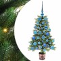 Árbol de Navidad con 150 LED con soporte Verde 90 cm PE