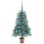 Árbol de Navidad con 150 LED con soporte Verde 90 cm PE