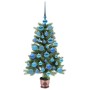 Árbol de Navidad con 150 LED con soporte Verde 90 cm PE