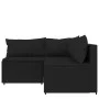 3-piece garden furniture set and black synthetic rattan cushions by vidaXL, Outdoor sofas - Ref: Foro24-319780, Price: 227,32...