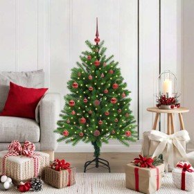 Árbol de Navidad con 150 LED con soporte Verde 120 cm PE