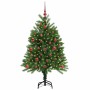 Árbol de Navidad con 150 LED con soporte Verde 120 cm PE