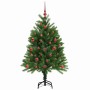 Árbol de Navidad con 150 LED con soporte Verde 120 cm PE