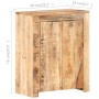 Sideboard aus rauem Mangoholz, 59 x 33 x 75 cm von vidaXL, Sideboards - Ref: Foro24-320212, Preis: 211,34 €, Rabatt: %